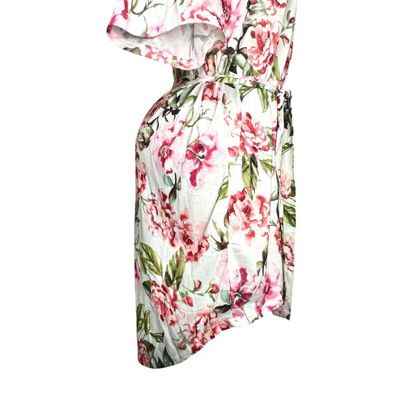 Show Me Your Mumu BRIE Robe Kimono Pink‎ Floral Bridal Beach Cover-Up One Size - Picture 12 of 16